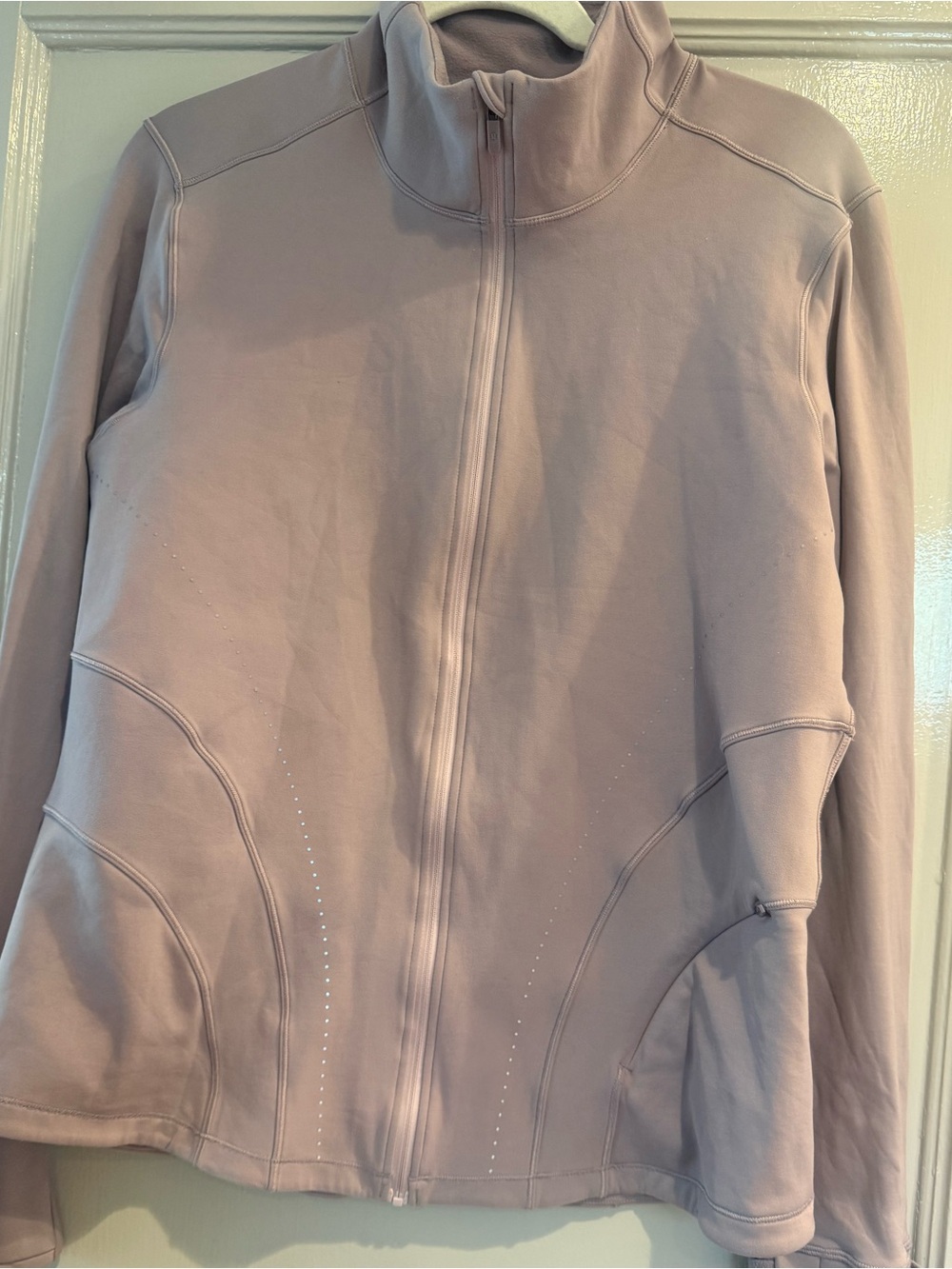 LULULEMON Flash Forward Full Zip Jacket in Violet Verbena Lavender size 14 EU